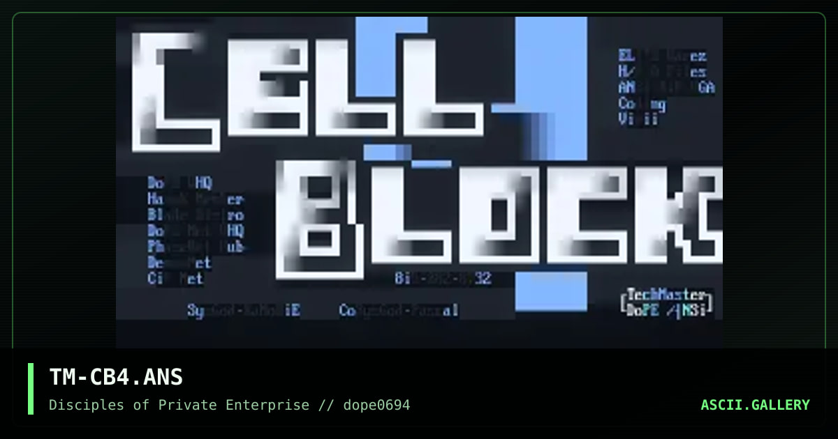 TM-CB4.ANS, by techmaster, 1994