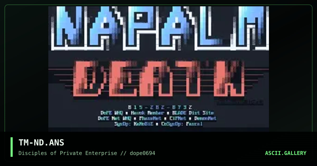 TM-ND.ANS, by techmaster, 1994