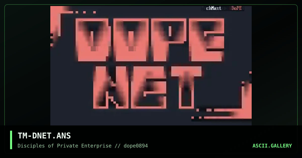 TM-DNET.ANS, by techmaster, 1994