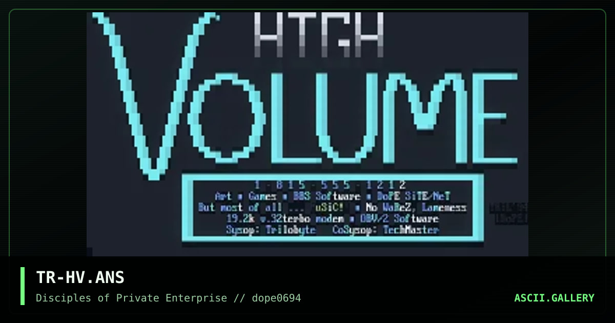 TR-HV.ANS, by trilobyte, 1994