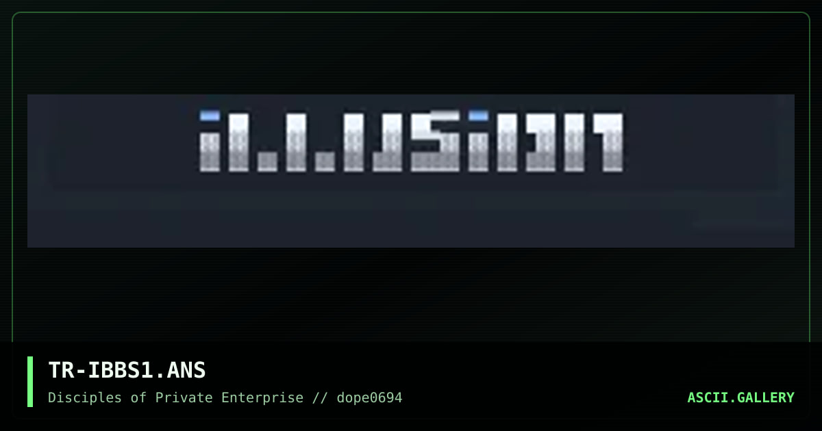 TR-IBBS1.ANS, by trilobyte, 1994