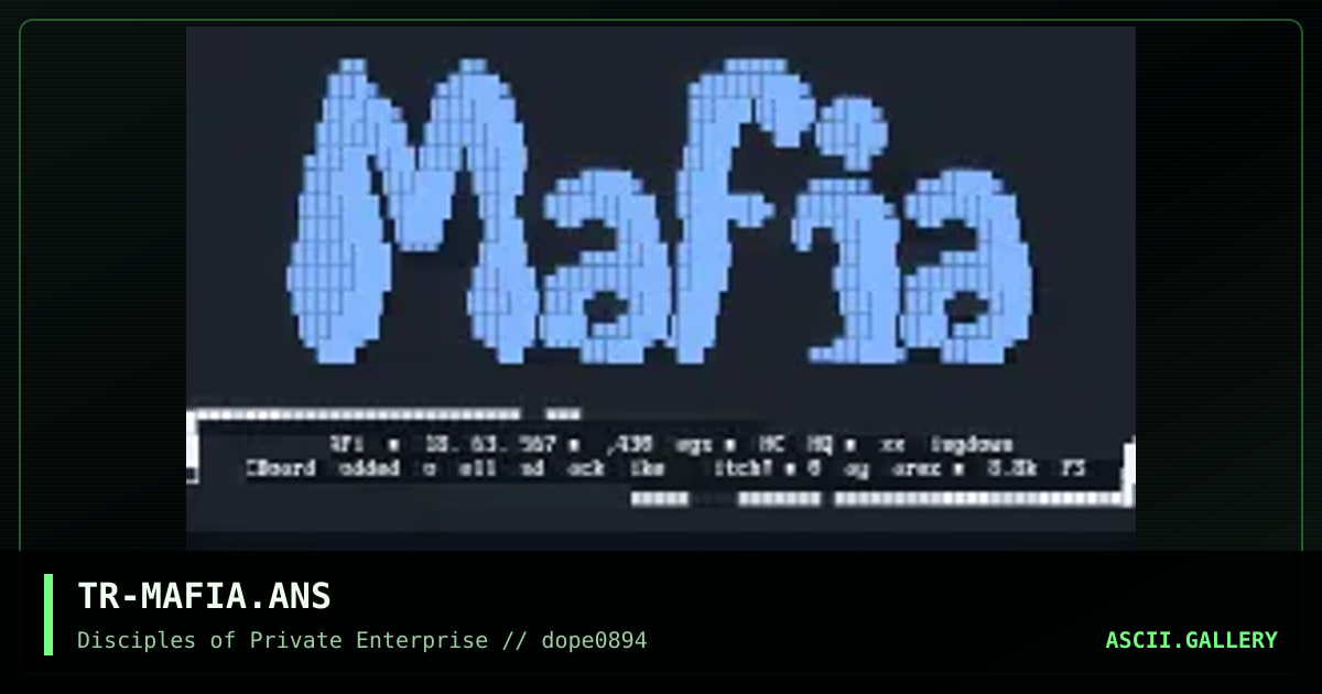 TR-MAFIA.ANS, by trilobyte, 1994