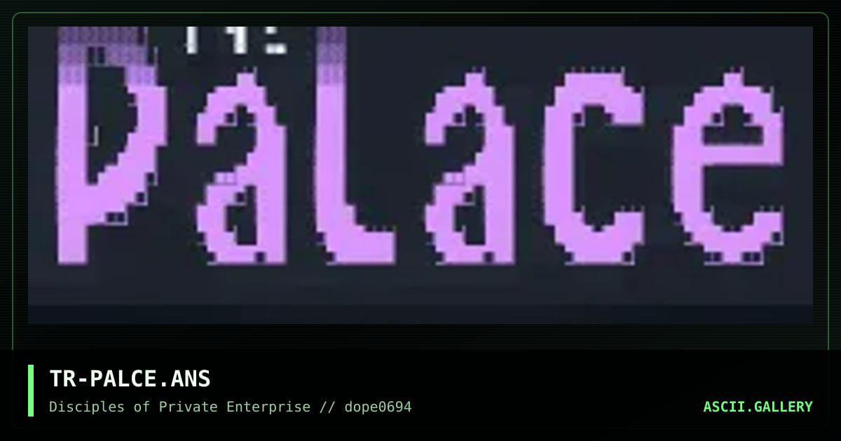 TR-PALCE.ANS, by trilobyte, 1994