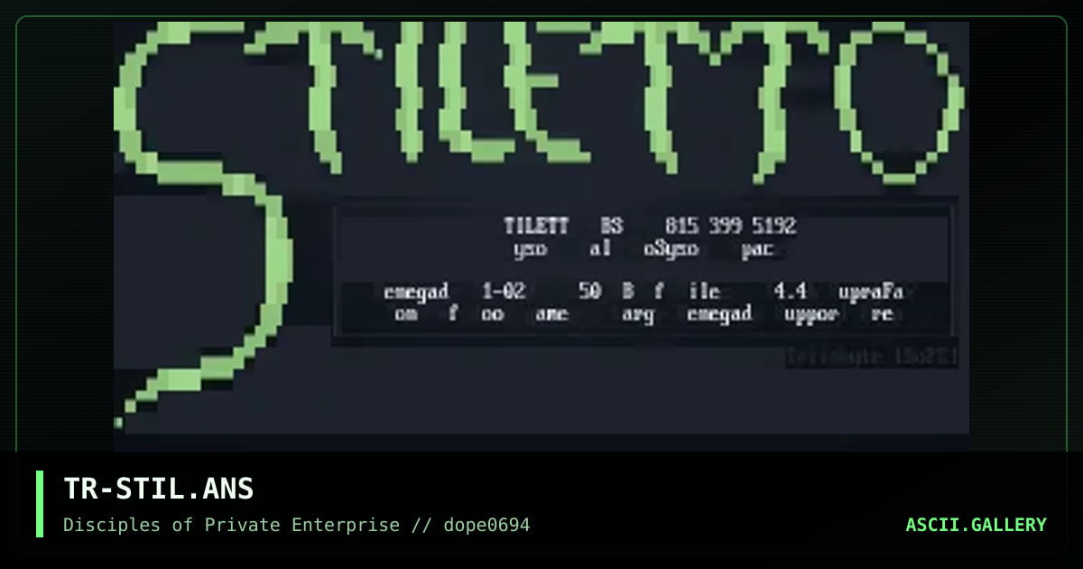 TR-STIL.ANS, by trilobyte, 1994