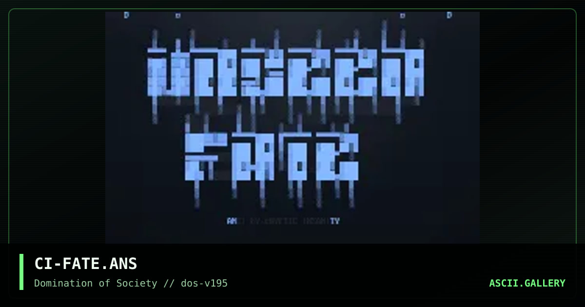 Unseen Fate, by cryptic insanity, 1995