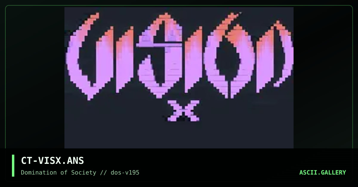 ViSiON-X Promo, by corruption, 1995