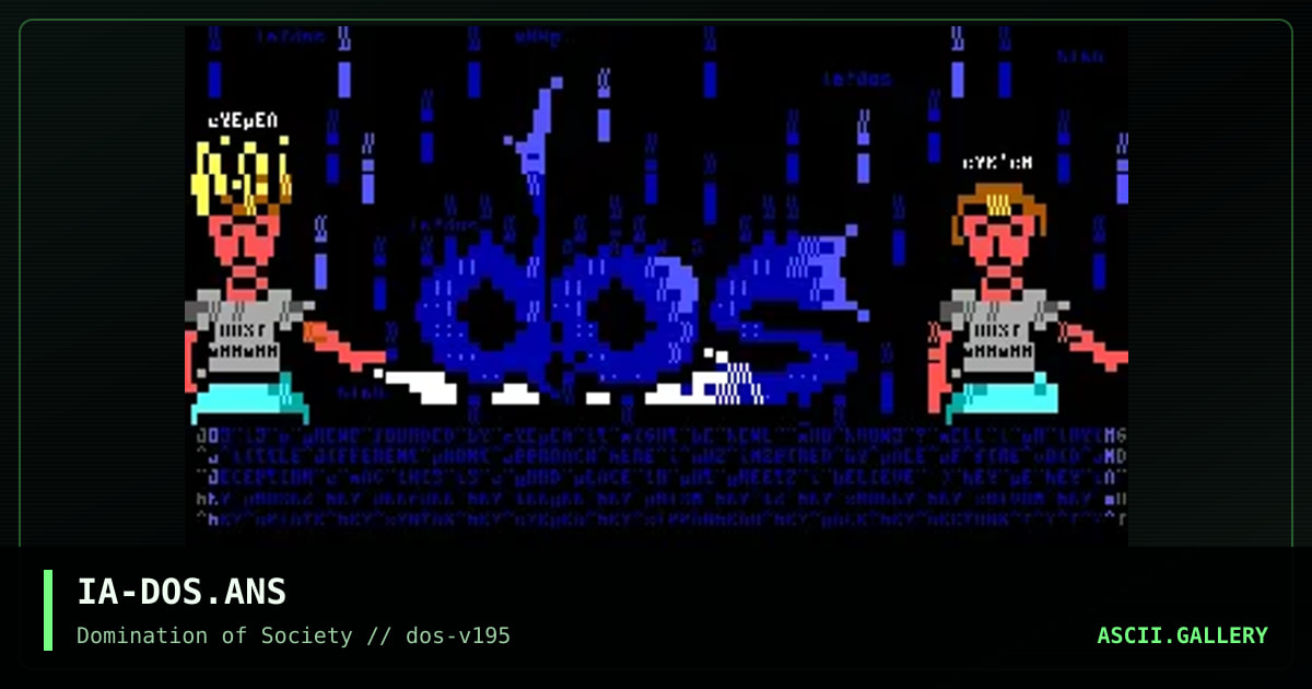 DoS Promo. Featuring iA/iP!, by invisible anarchy, 1995