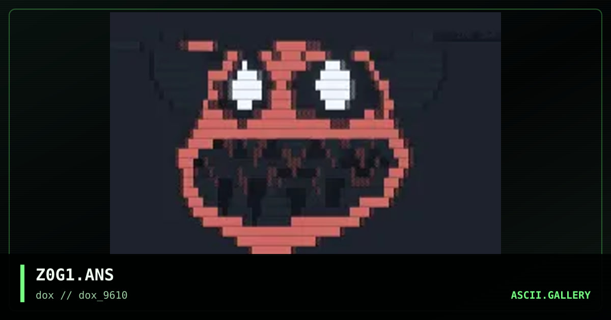 Z0G1.ANS, by zoglomorph, 1996