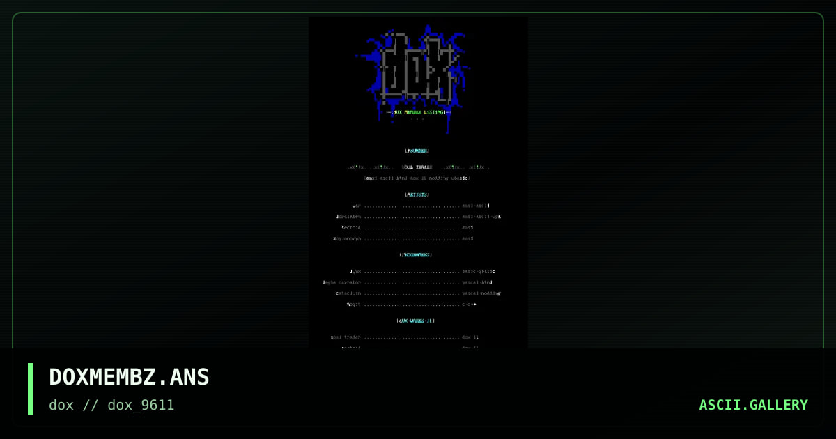 DOXMEMBZ.ANS, by untagged, 1996