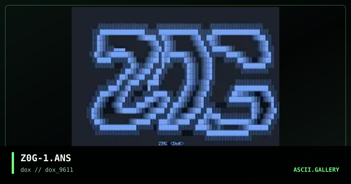 Z0G-1.ANS, by zoglomorph, 1996