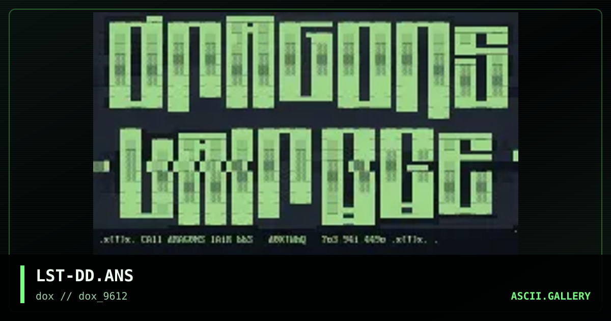 LST-DD.ANS, by soul trader, 1996
