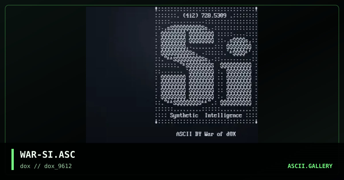 WAR-SI.ASC, by war, 1996