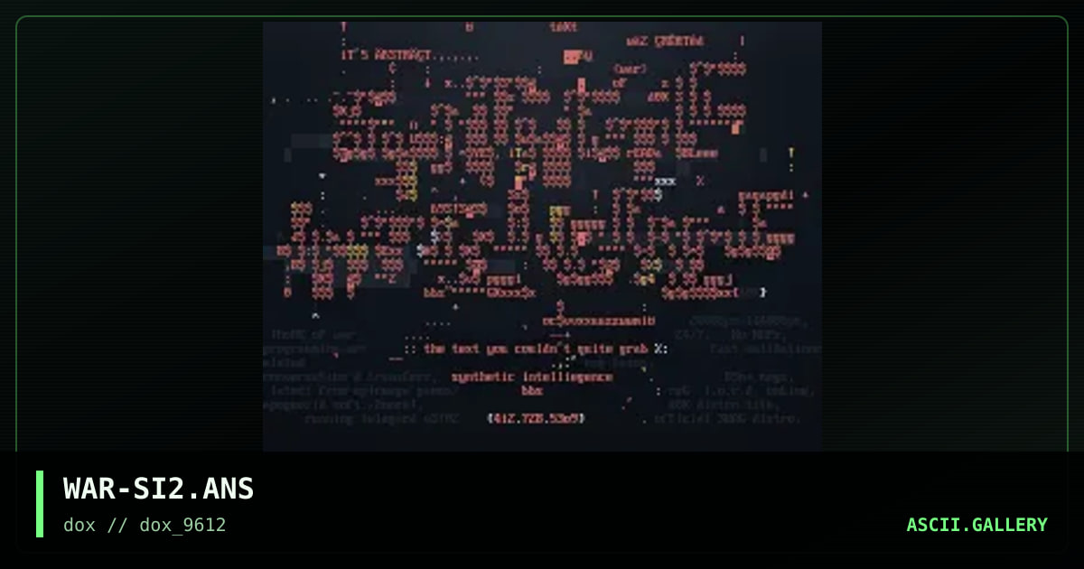 WAR-SI2.ANS, by war, 1996
