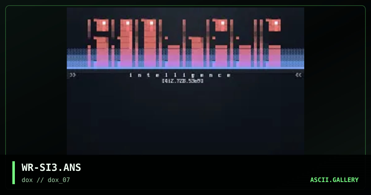 Synthetic Intelligence logo #3, by war, 1997