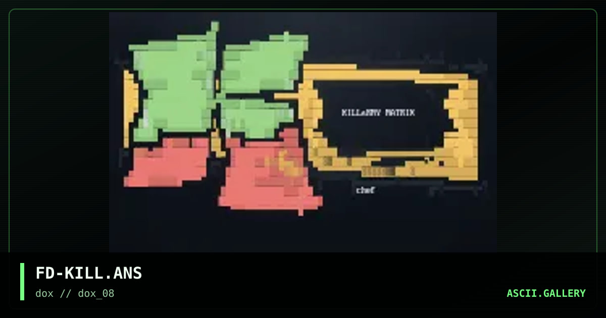 killarmy logo, by flood, 1997