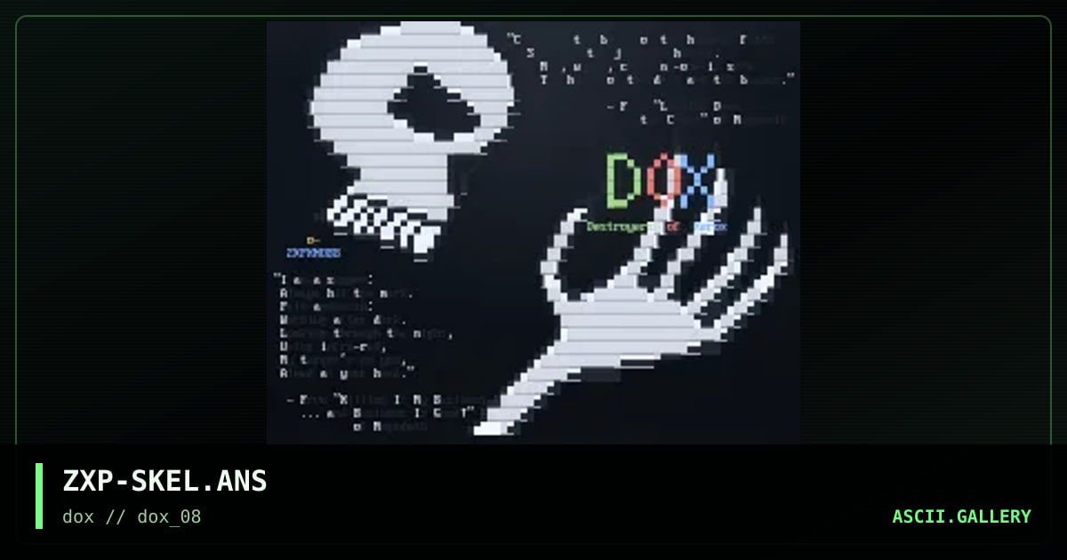 |>0X 5|<313+0/\/, by zxpknobb, 1997