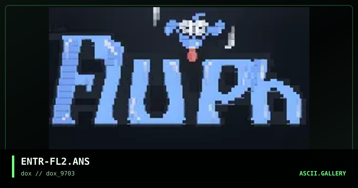 fluph font 2, by untagged, 1997