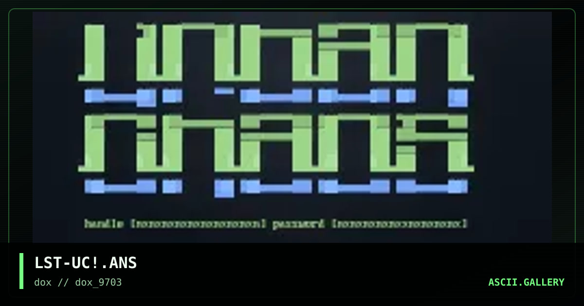 great little uc ansi, by soul trader, 1997