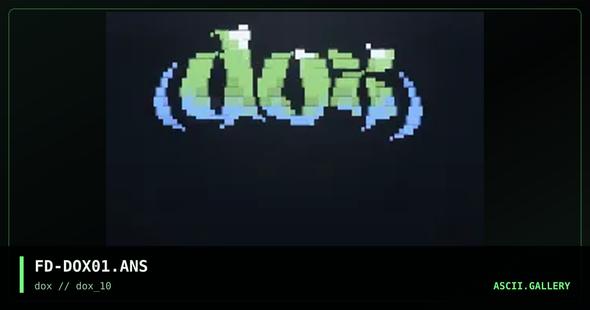 dox logo, by flood, 1997