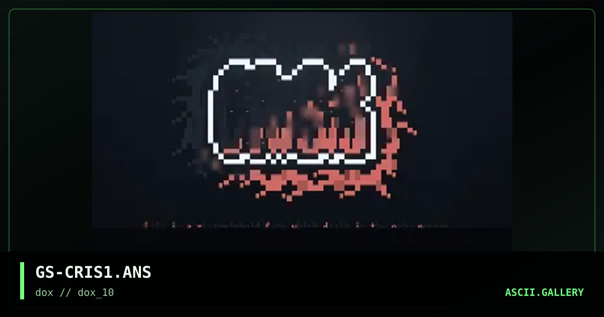 CRiSiS quick font, by godsung, 1997