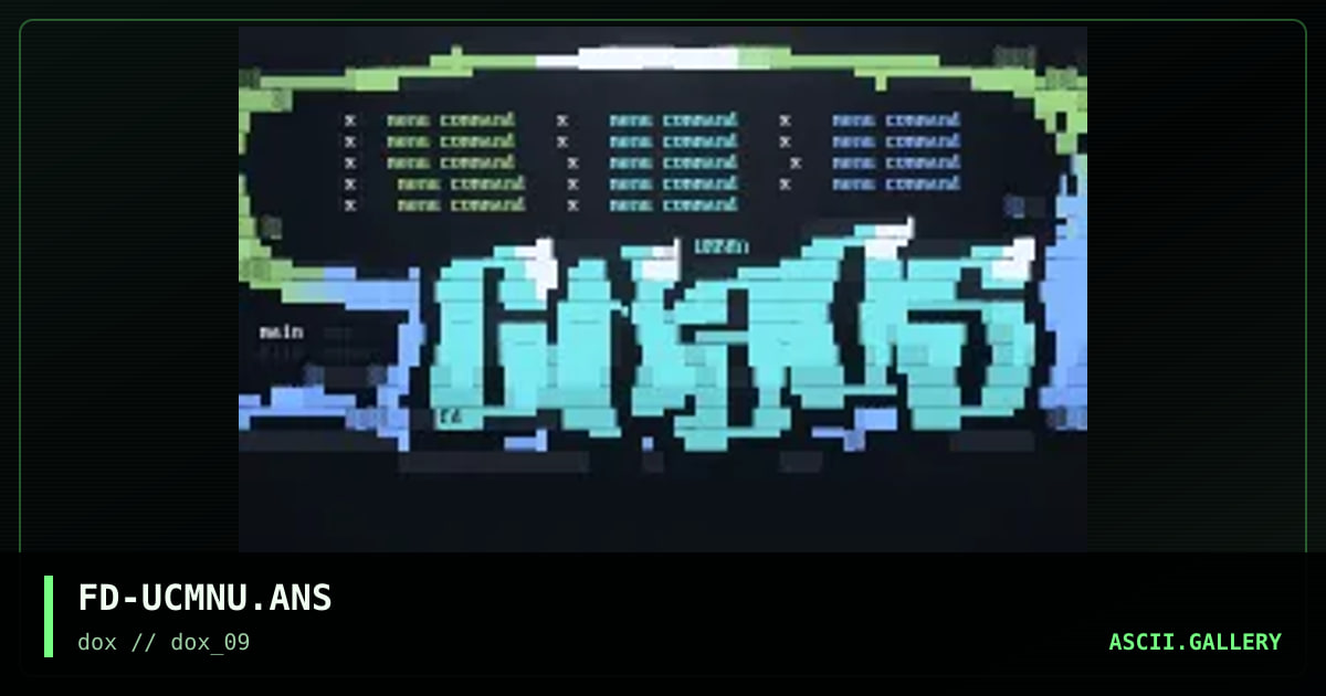 urban chaos menu, by flood, 1997