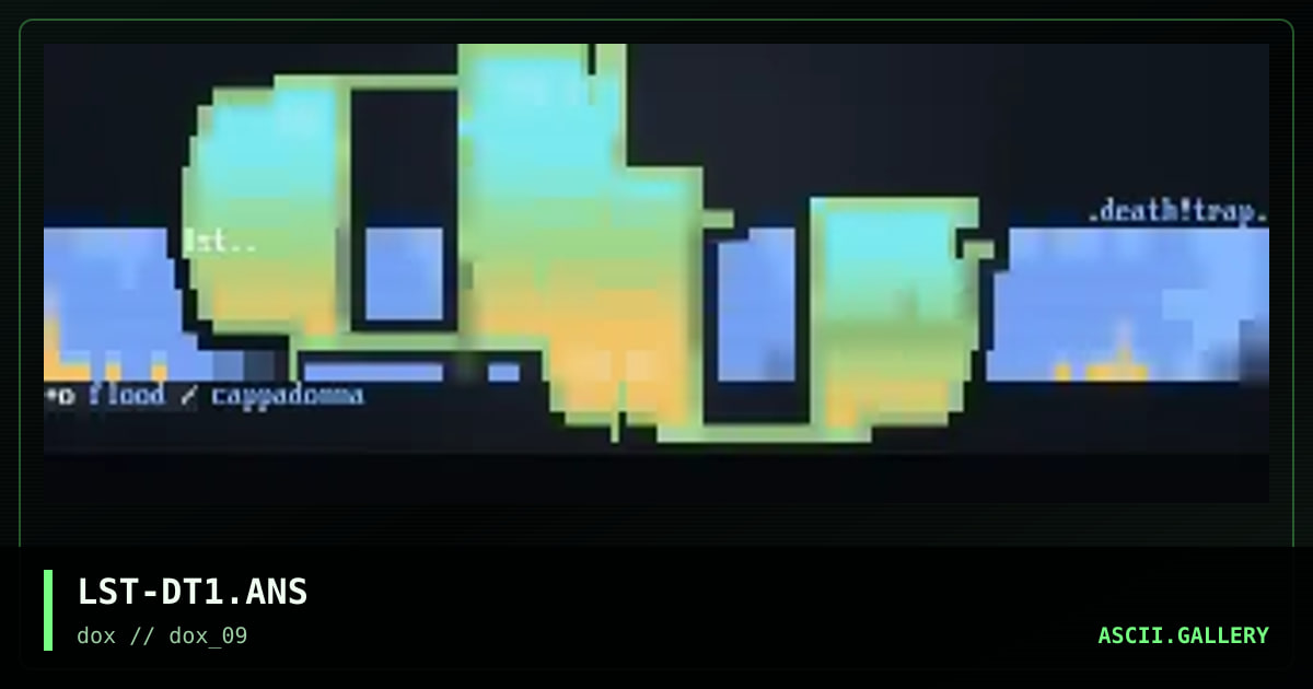death trap ansi request ;], by soul trader, 1997