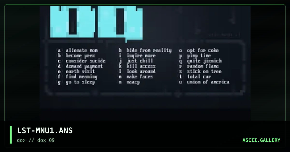 generic menu ;], by soul trader, 1997