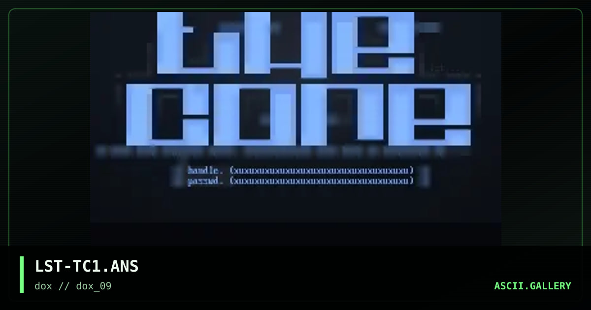 the core full screen login, by soul trader, 1997
