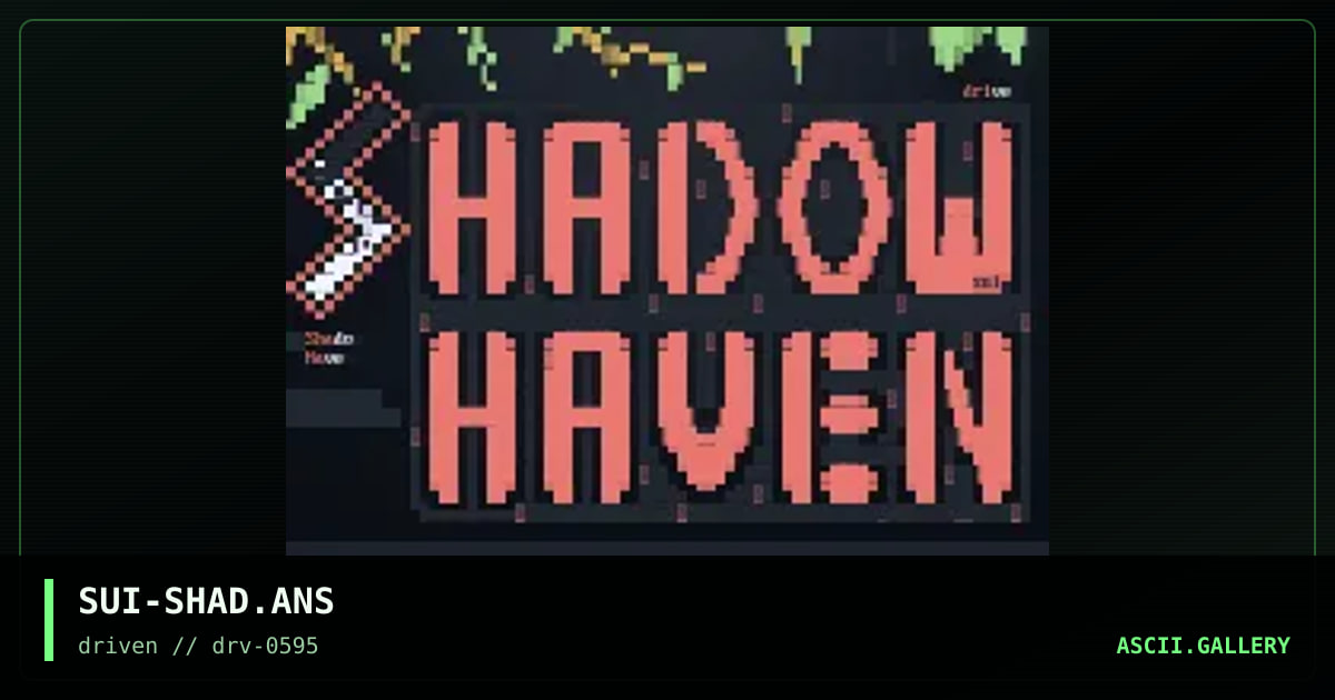 Shadow Haven, by suicyco, 1995