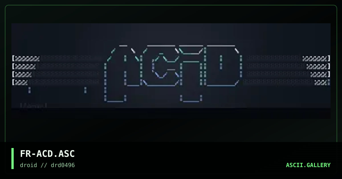 ACiD Quikie logo., by forge, 1996
