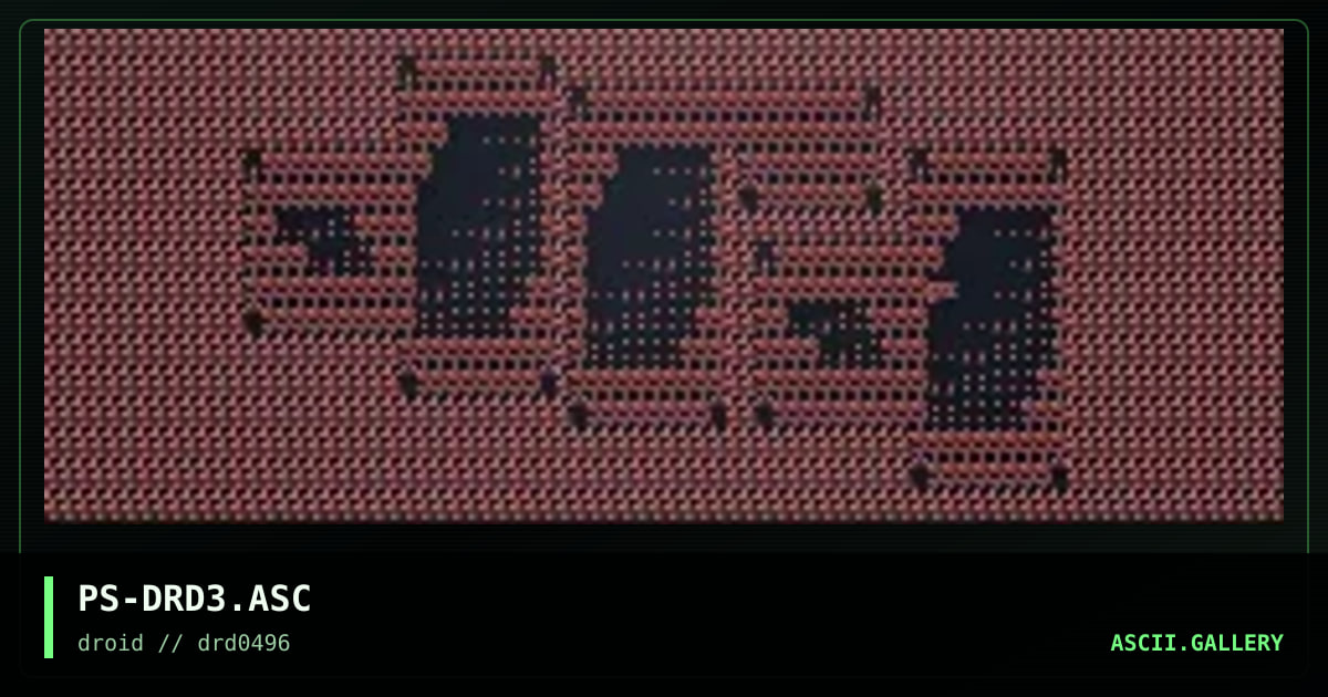 it's an ascii, by pheonstar, 1996