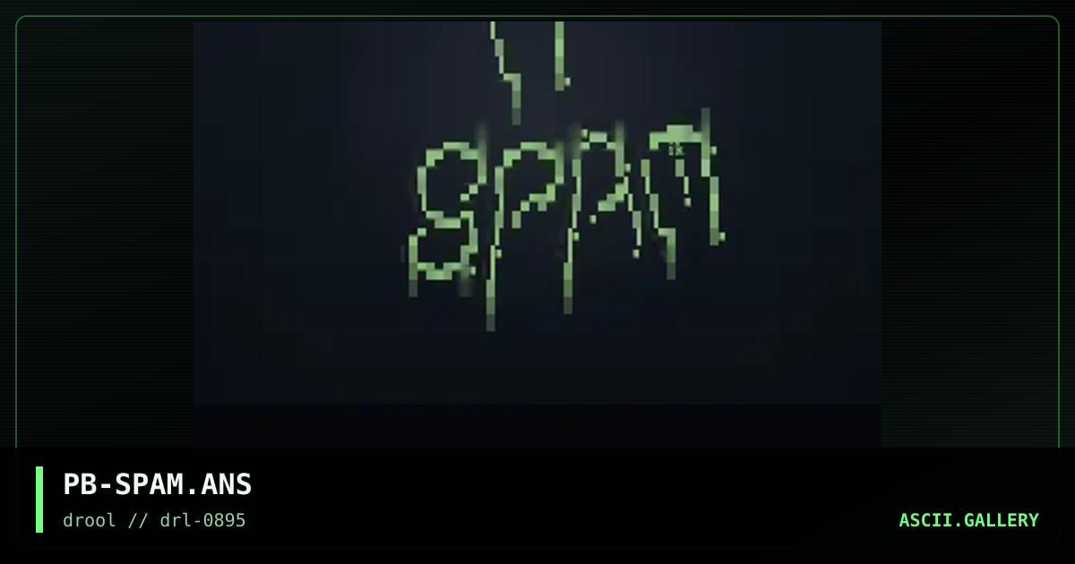 Green Eggs And Spam, by piratebox, 1995