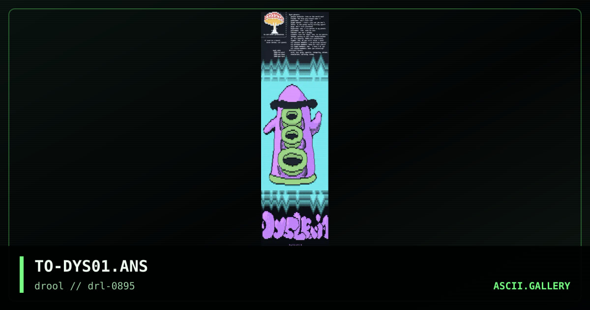 Dyslexia, by tonto, 1995