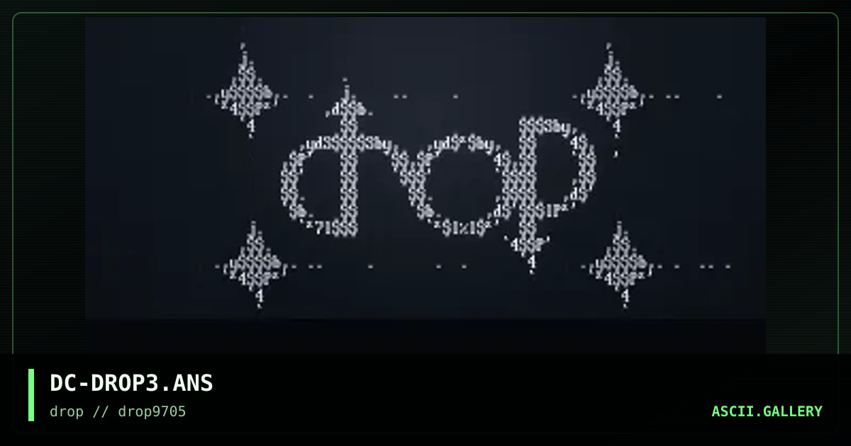 drop logo #3, by dark cube, 1997