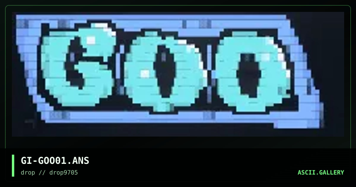 goo logo, by green ice, 1997