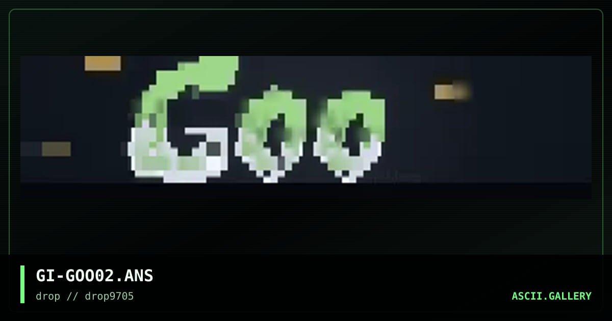 goo logo, by green ice, 1997