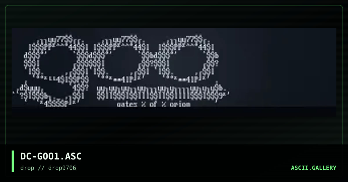 g00 logo!?, by dark cube, 1997