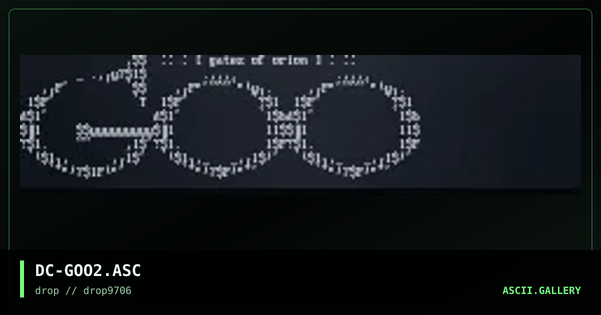 g00 logo?!, by dark cube, 1997