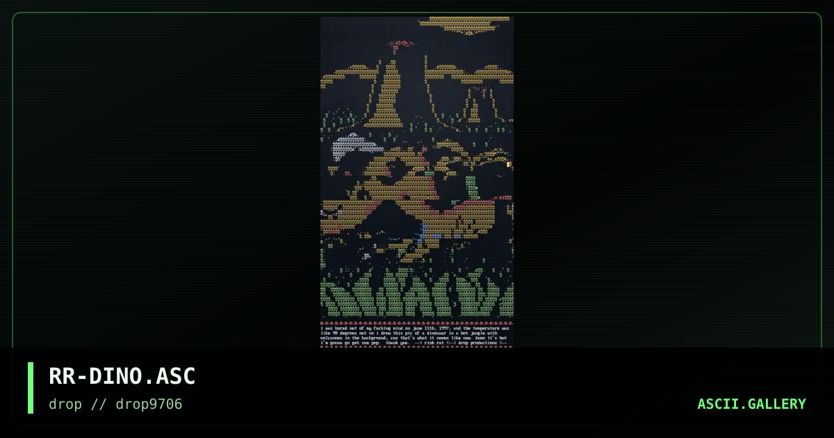 m4d dinosaur0z!, by rink rat, 1997