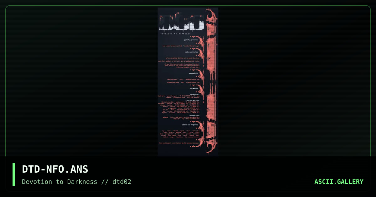 dtd ansi nfo, by untagged, 1997