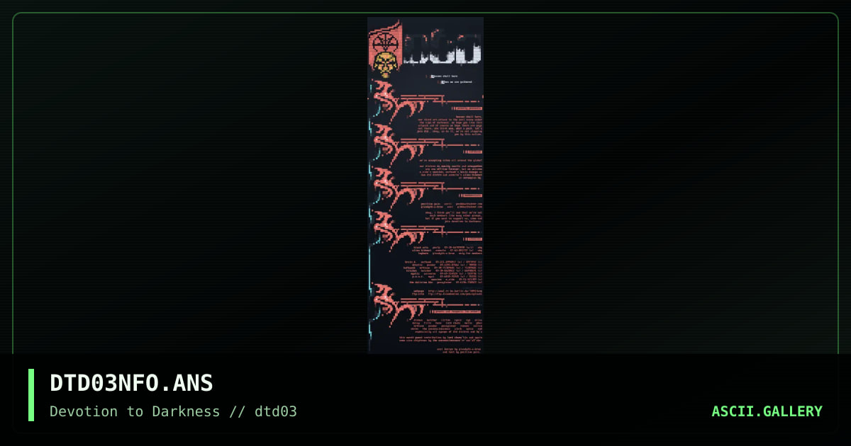dtd#3 info file, by untagged, 1997