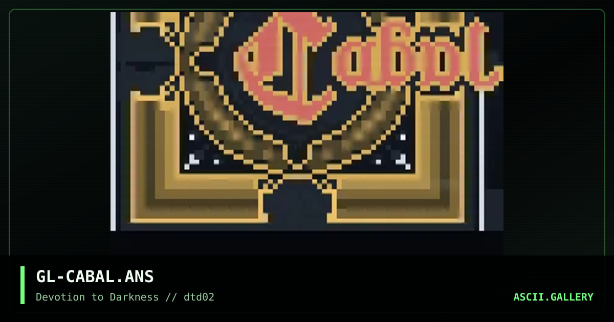 CABAL - LOGO -, by glandyth-a-krae, 1997