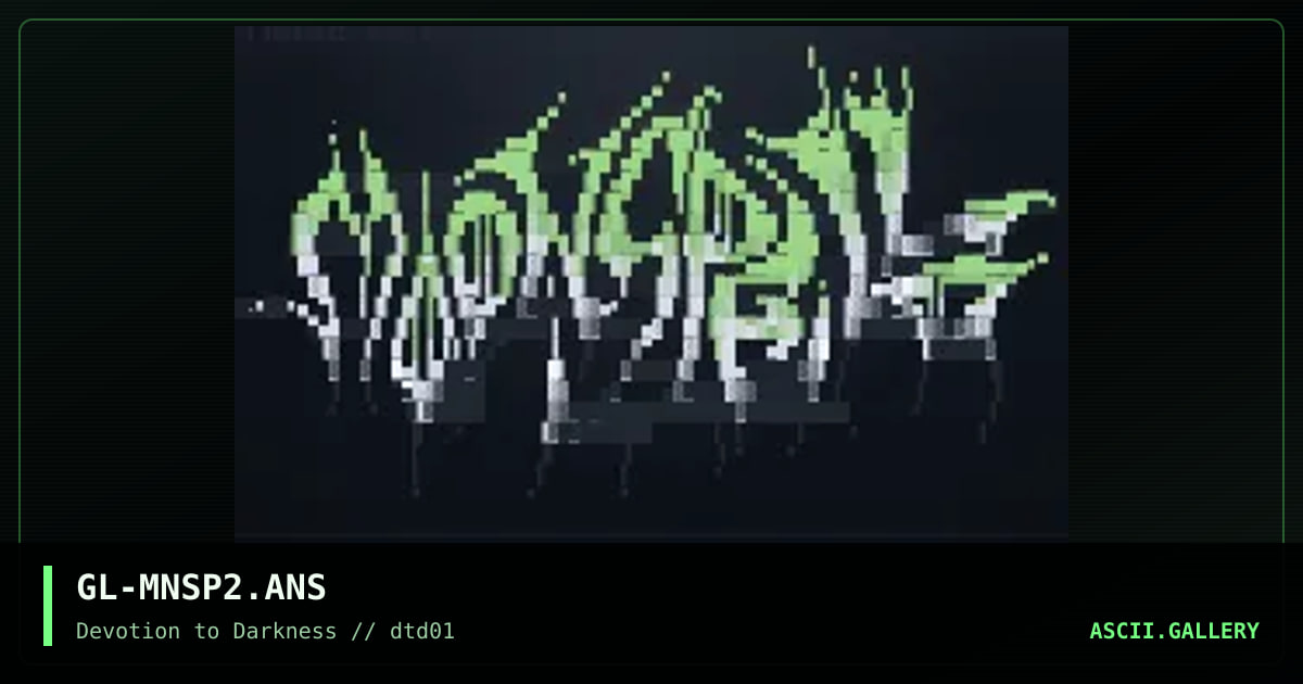 MOONSPELL LOGO #2, by glandyth-a-krae, 1997