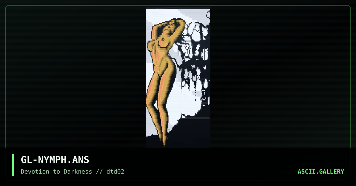 THOUGHTS OF THE NYMPHATOR, by glandyth-a-krae, 1997