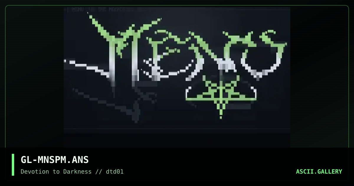 MOONSPELL MENU, by glandyth-a-krae, 1997