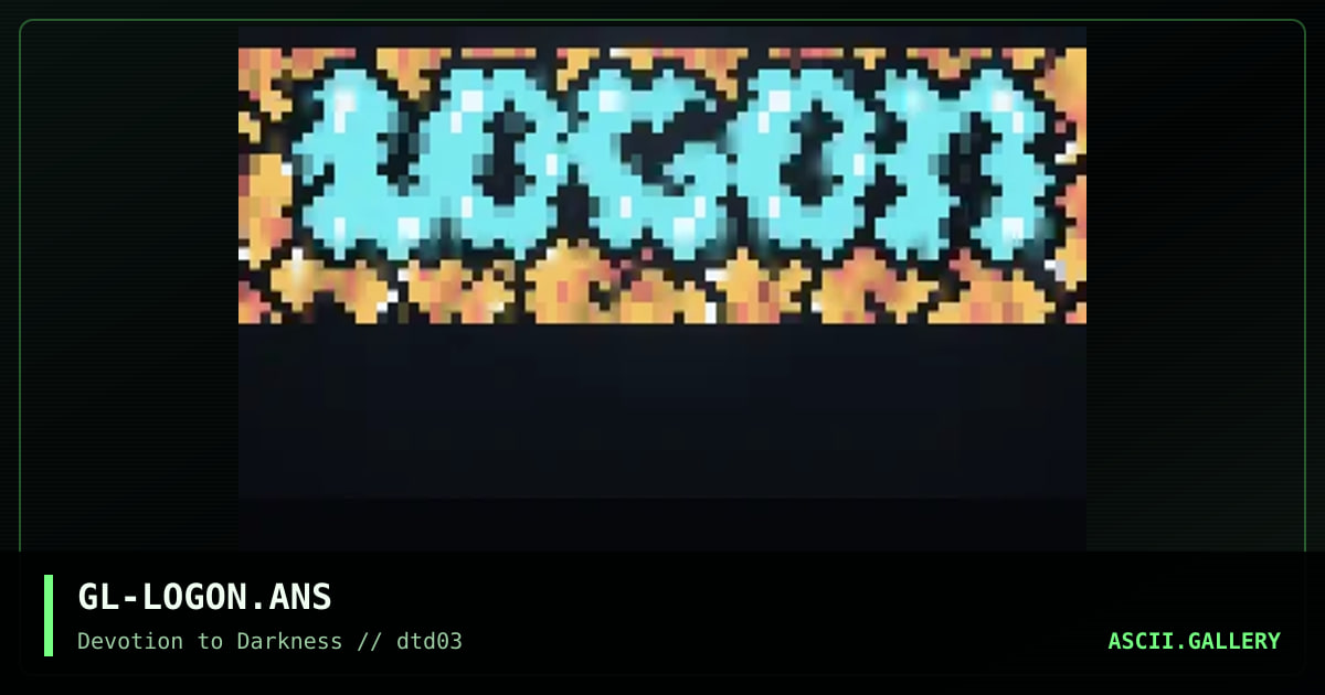 'LOGON' LOGO, by glandyth-a-krae, 1997