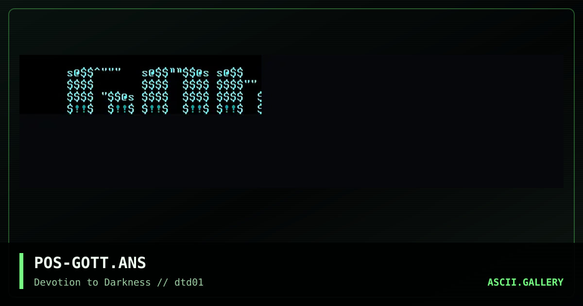 gottes tod banner, by positive pain, 1997