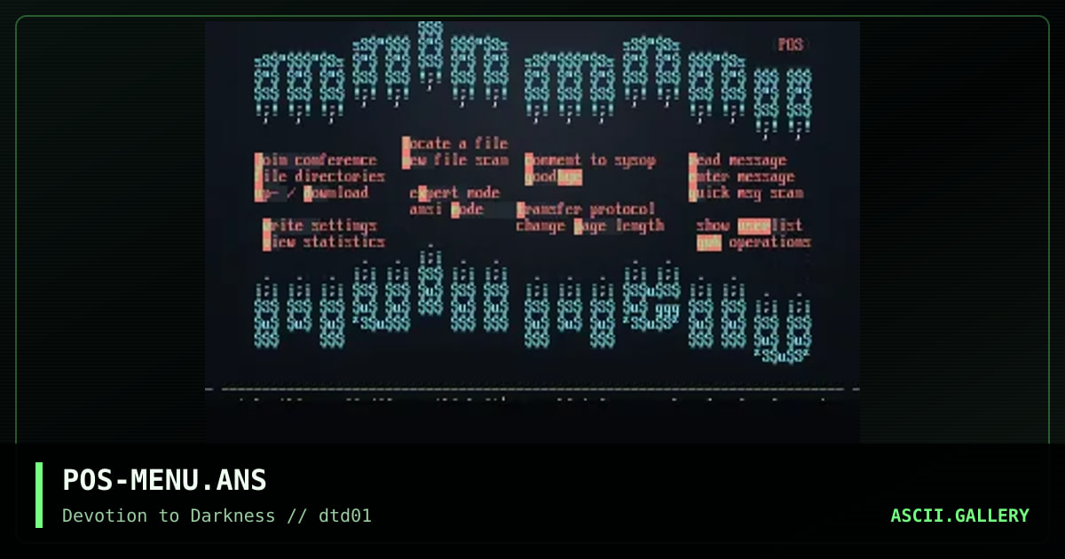 just a main menu, by positive pain, 1997