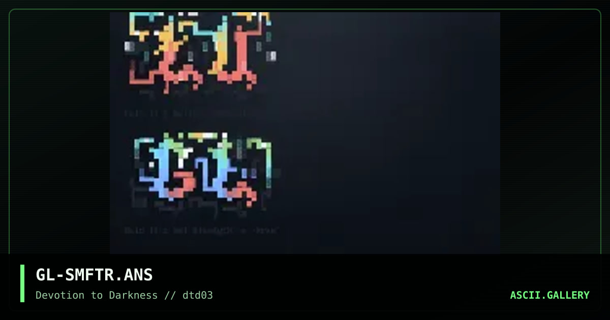 SMALL FOOTER, by glandyth-a-krae, 1997