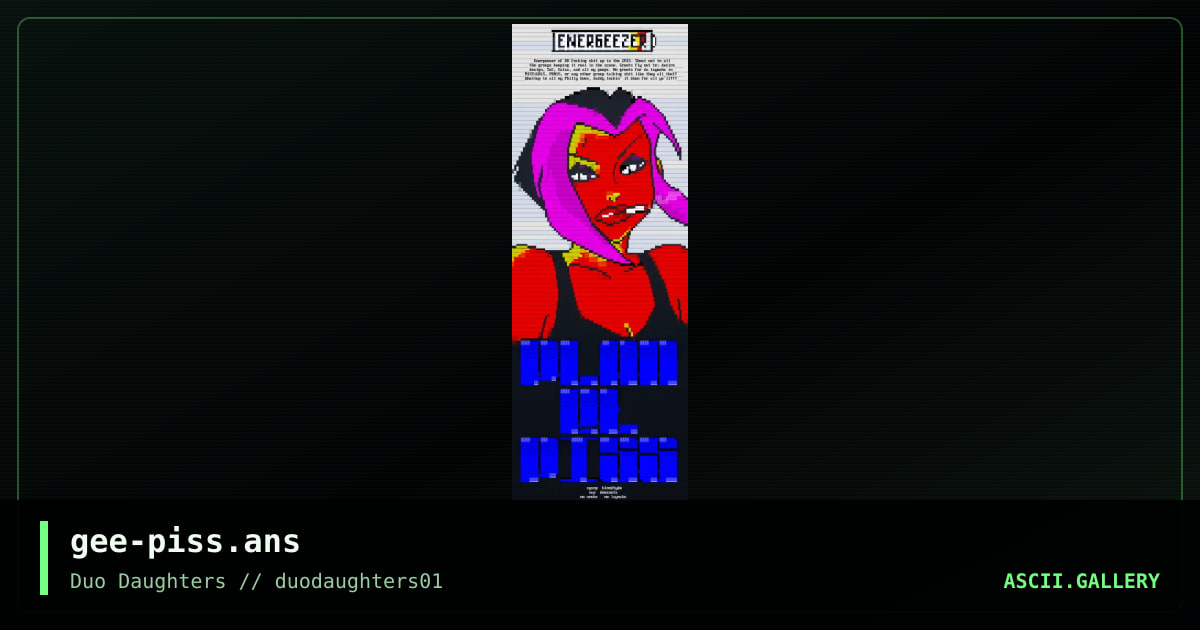 gee-piss.ans, by energeezer, 2015